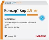 Конкор Кор 2,5мг таб п/плен об №30