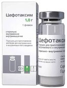 Цефотаксим 1г пор д/приг р-ра для в/м в/в введ №1