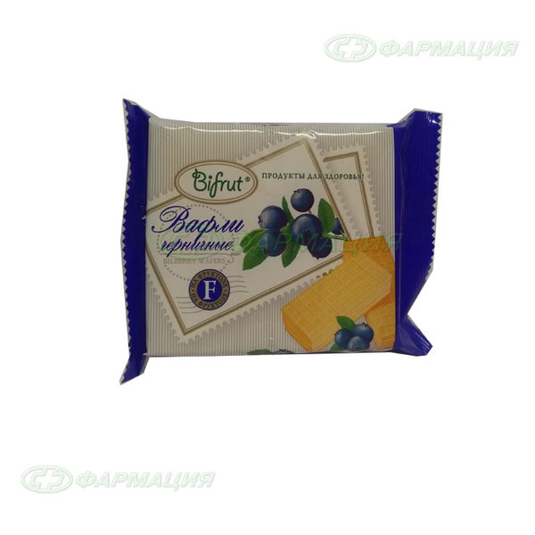 Диет Вафли bifrut черничные на фруктозе 60г