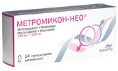 Метромикон-Нео 500мг+100мг супп ваг №14