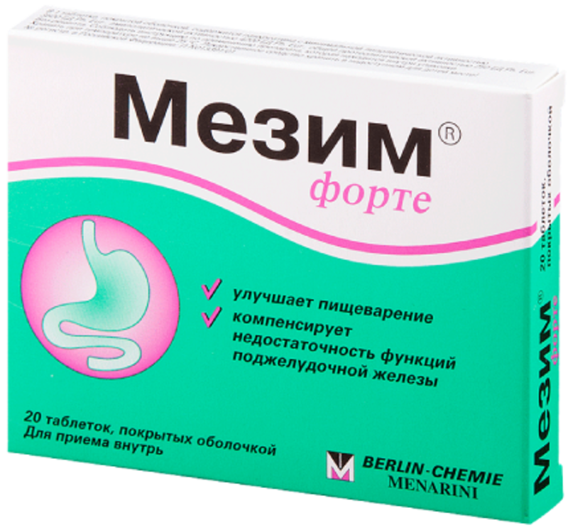 Мезим форте таб п/о №20