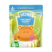Каша Хайнц молочная рисовая c грушей 200г