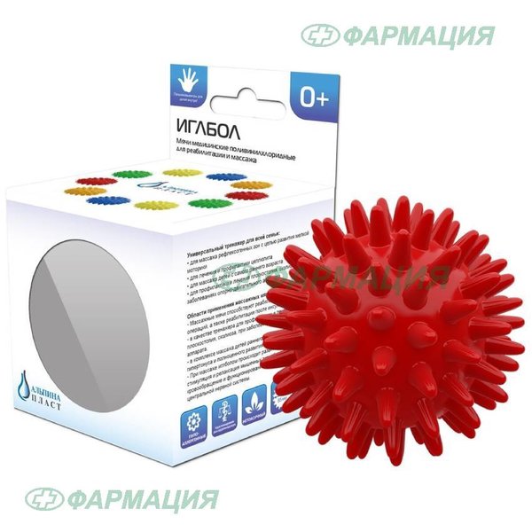 Массажер Иглбол d 65мм красный (404122)