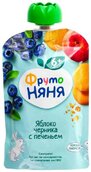 Фруто-Няня пюре яблоко/черника/печенье 90г