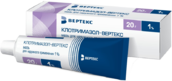 Клотримазол-Вертекс 1% мазь д/наруж прим 20г №1