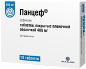 Панцеф 400мг таб п/плен об №10