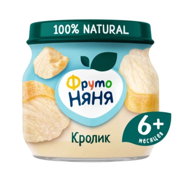 Фруто-Няня пюре мясо кролика 80г (стекло)