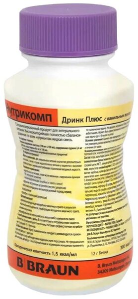Нутрикомп Дринк плюс ваниль 200мл
