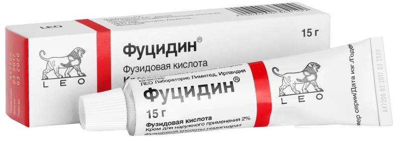 Фуцидин 2% крем туба 15г №1