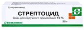 Стрептоцид 10% мазь д/наруж прим туба 25г №1