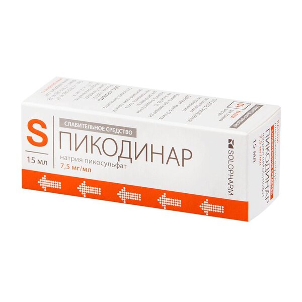 Пикодинар 7,5мг/мл капли д/приема внутрь 15мл