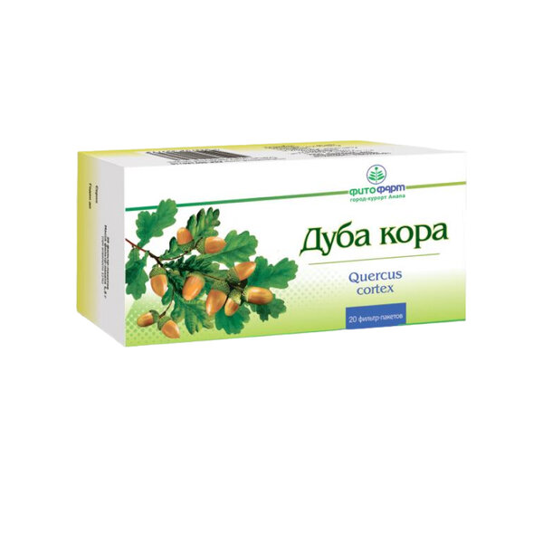 Дуба кора 1,5г ф/п №20 (НДС 10%)