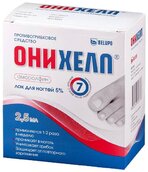 Онихелп Лак д/ногтей 5% фл 2,5мл №1(комплект:салф.спир.х30,пилких60,апплик.х10)