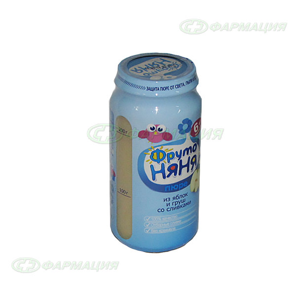 Фруто-Няня пюре груша/яблоко 250г (стекло)