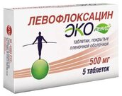 Левофлоксацин Эколевид 500мг таб п/плен об №5