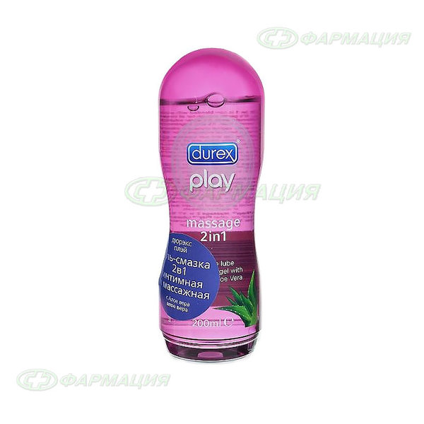 Гель-смазка Дюрекс play-mssg 2 в 1 алоэ вера 200мл