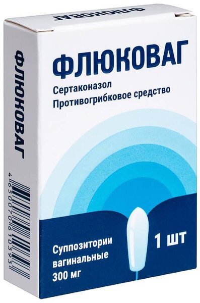 Флюковаг 300мг супп ваг №1