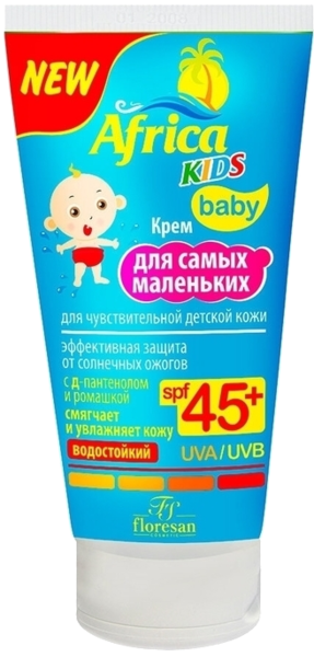 Африка кидс крем д/самых маленьких ф-411 д/чувст.детской кожи spf 45+ 50мл