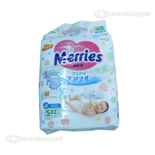 Подгузники merries s (4-8кг) №82