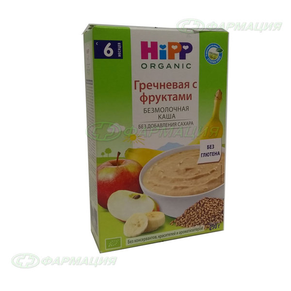 Каша Хипп гречка/фрукты 250г