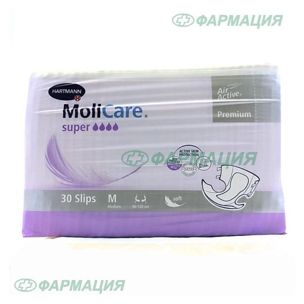 Подгузники molicare Премиум супер софт m №30 (НДС 10%)