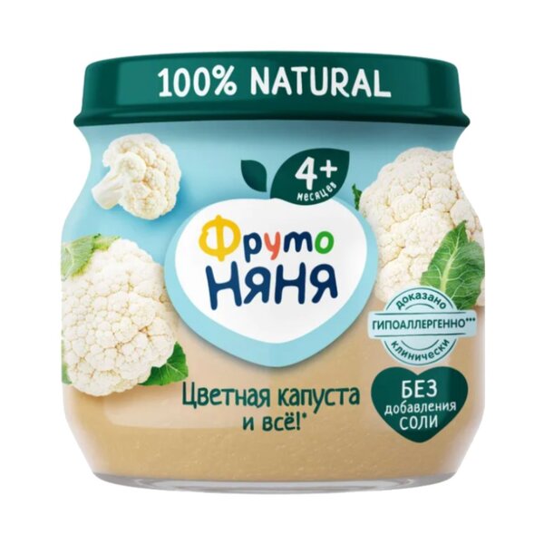 Фруто-Няня пюре цветная капуста 80г(стекло)