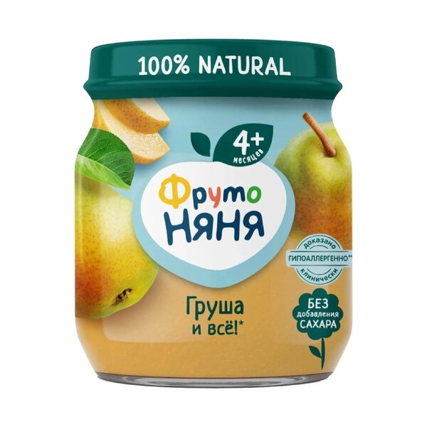 Фруто-Няня пюре груша 100г (стекло)