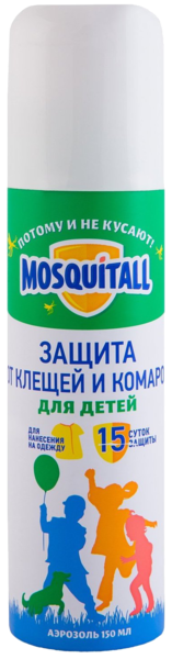 Москитол аэрозоль Защита д/детей от клещей и комаров 150мл