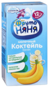 Фруто-Няня Коктейль молочный Банан 200мл