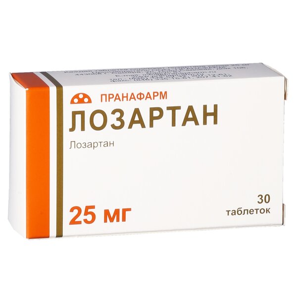 Лозартан 25мг таб п/плен об №30