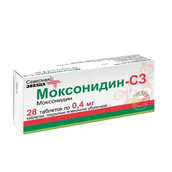 Моксонидин-СЗ 0,4мг таб п/плен об №28