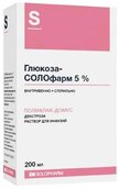 Глюкоза-СОЛОфарм 5% р-р д/инф фл 200мл №1