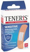 Лейкопластырь Тенерис sensitive бактерицид с ионами серебра №20 на нетканой основе