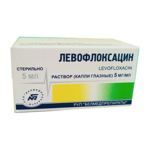 Левофлоксацин 0,5% капли глазн 5мл фл №1 с кр-кап