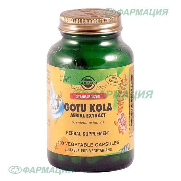 Солгар Экстракт готу кола капс №100